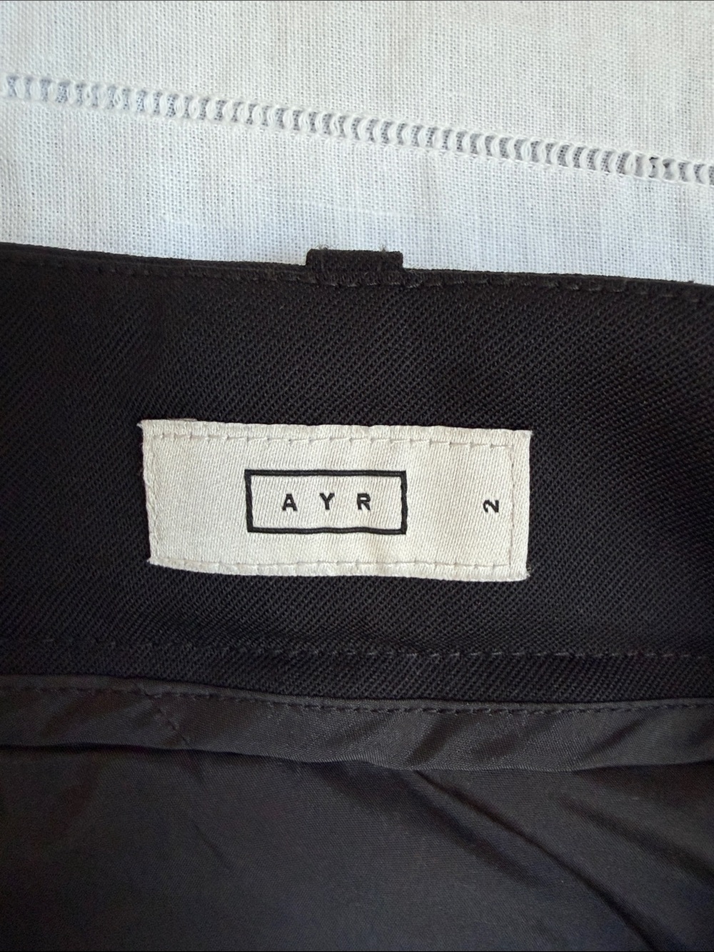 EUC AYR The Bam Wool Pleated Dress pants Black Size 2 - Picture 4 of 13